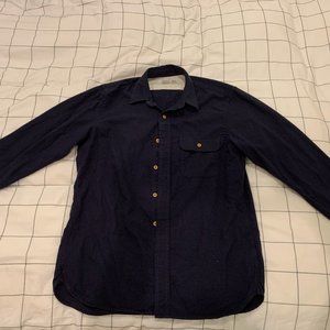 MUJI Men's Organic Cotton Flannel Button Down (S)
